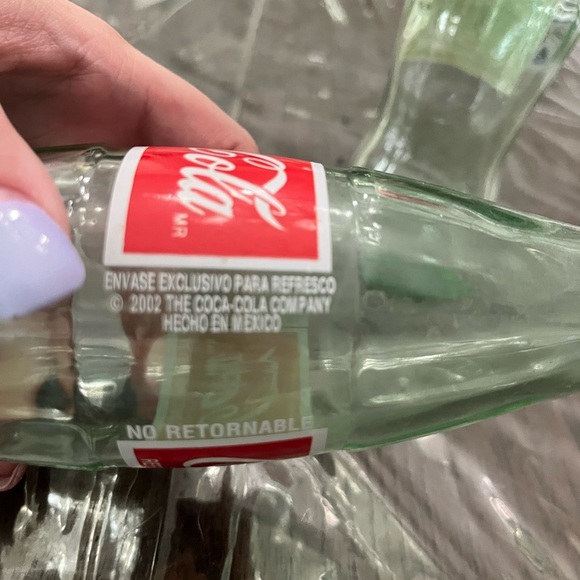 Coca-Cola Glass Bottle with Red and White Logo - Picture 2 of 3